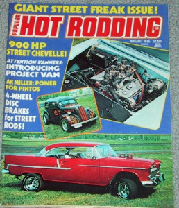 POPULAR HOT RODDING 1975 AUG - 900hp CHEVELLE, HEMI ECONOLINE